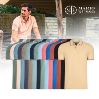 Mario Russo katoenen Herenpolo&#039;s - 14 kleuren | OP=OP!