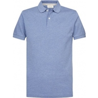 Profuomo Piqué Poloshirt Blauw