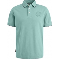 PME Legend Poloshirt Piqué Logo Lichtblauw