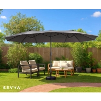 SEVVA® Dubbele Parasol XXL - Inclusief GRATIS Hoes t.w.v. €34,95! ...
