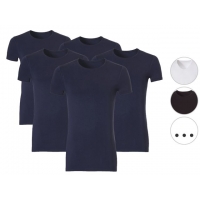 5x Ten Cate Bamboo Basic Heren T-Shirt | Ronde of V-Hals
